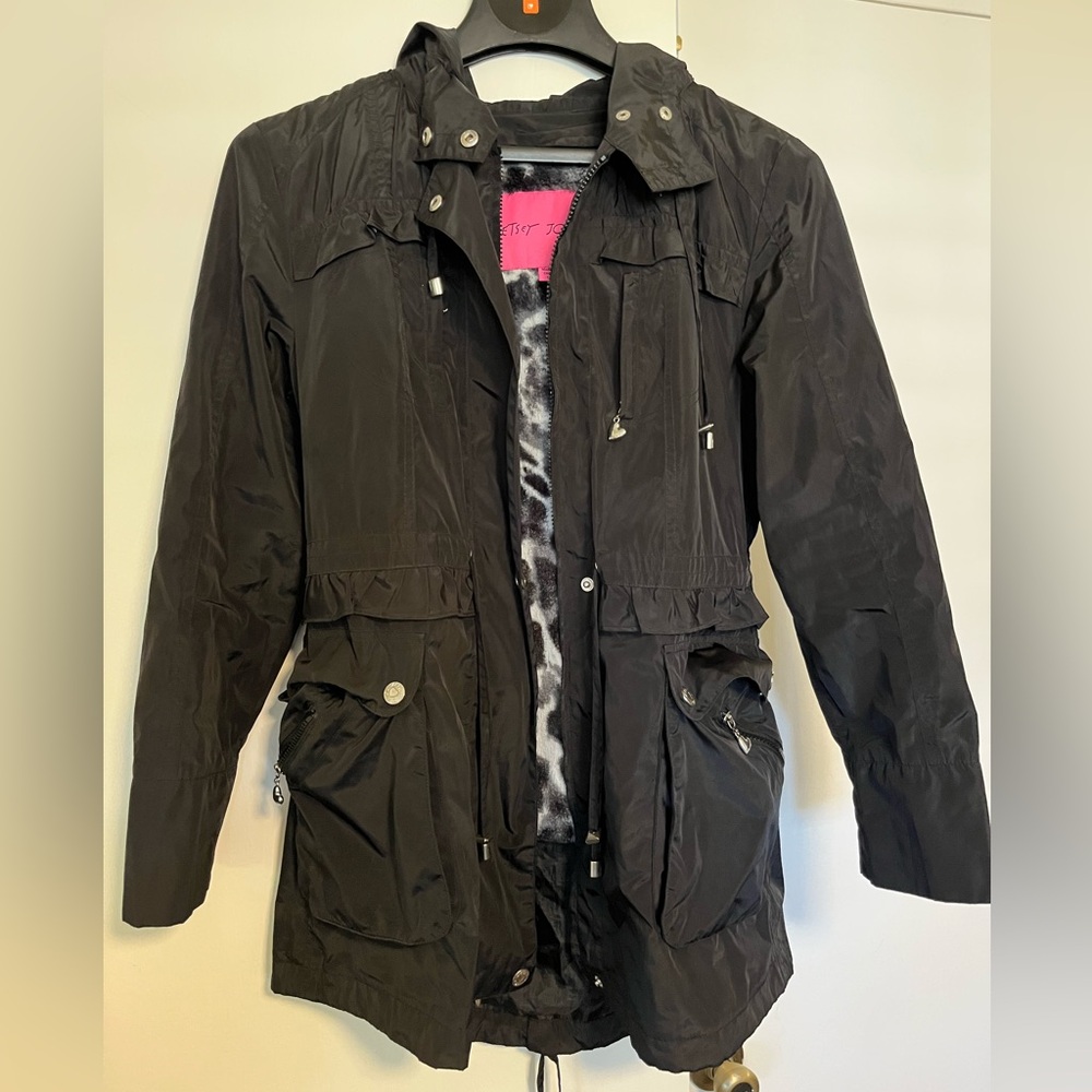 Betsey Johnson Black Utility Jacket